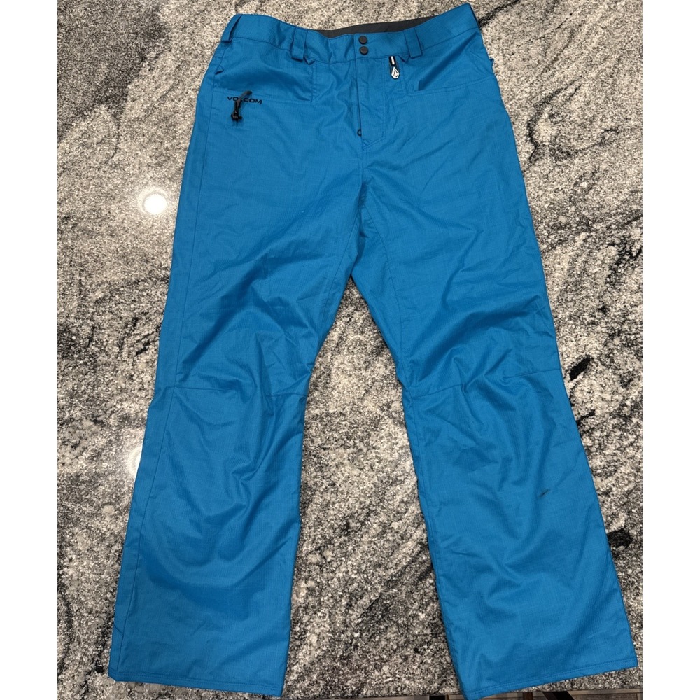 Volcom Ergo Men's Snowboarding Snow Ski Pants Large Let It Storm Blue g8